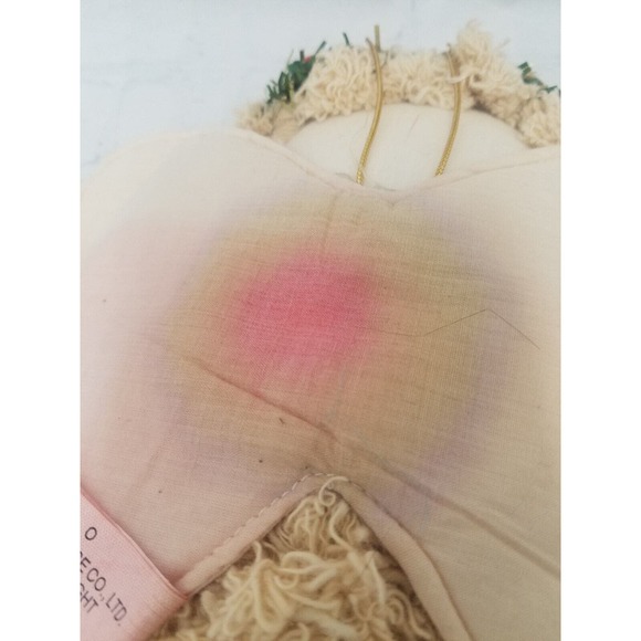 Vintage Rag Doll Shredded Angel Floral Headband Christmas Holiday Decoration 15” - Picture 8 of 13